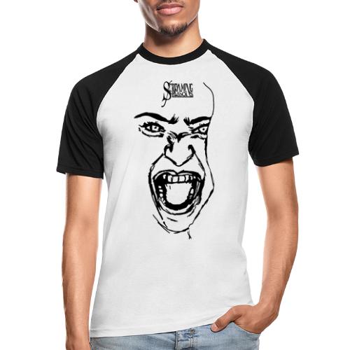 Screaming Face - Männer Baseball-T-Shirt