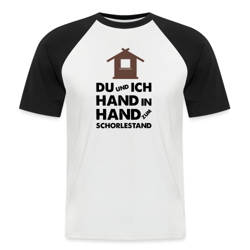 Hand in Hand zum Schorlestand / Gruppenshirt - Männer Baseball-T-Shirt
