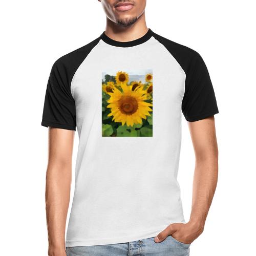 Sonnenblume - Männer Baseball-T-Shirt