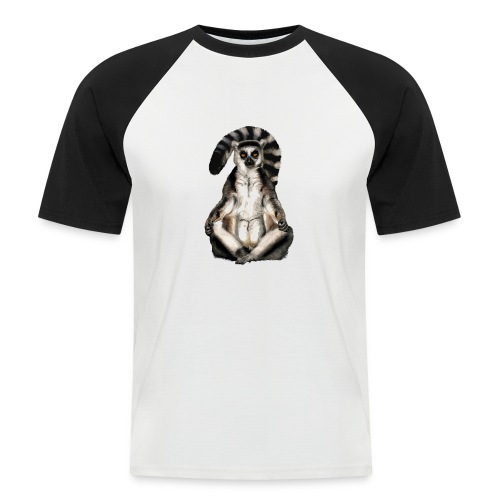 Lemur Katta - Männer Baseball-T-Shirt