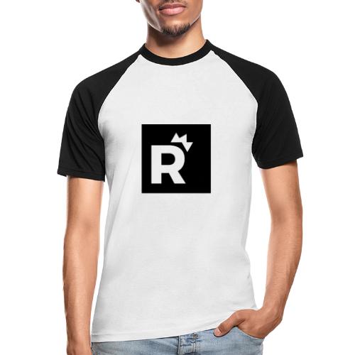 Ruhrbarone-Icon Schwarz - Männer Baseball-T-Shirt