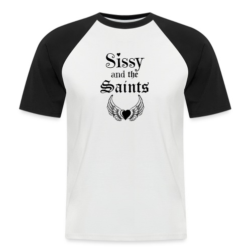 Sissy & the Saints zwarte letters - Mannen baseballshirt korte mouw