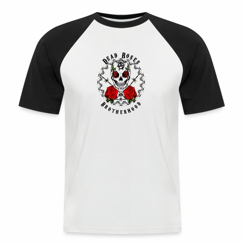 Dead Roses 2nd Logo - Men's Baseball T-Shirt