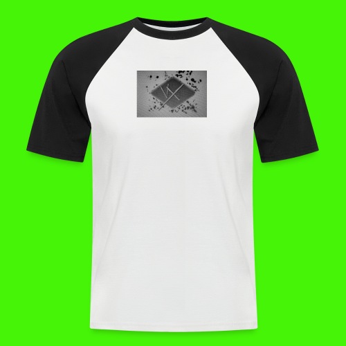 white,gray and black vX logo - Men's Baseball T-Shirt
