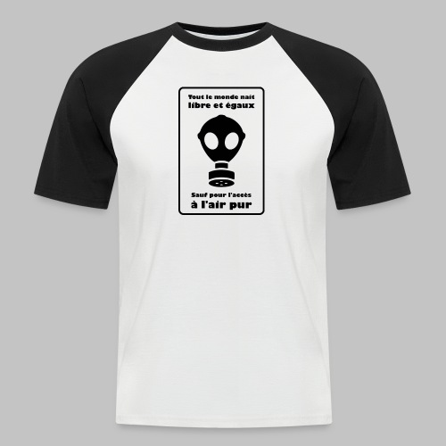air pur (noir) - Men's Baseball T-Shirt