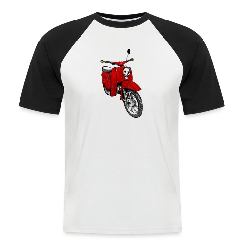 Simson Schwalbe rot - Männer Baseball-T-Shirt