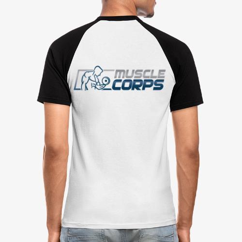 Kopie von DELIVERABLE MUSCLE CORPS LOGO 03 png - Männer Baseball-T-Shirt