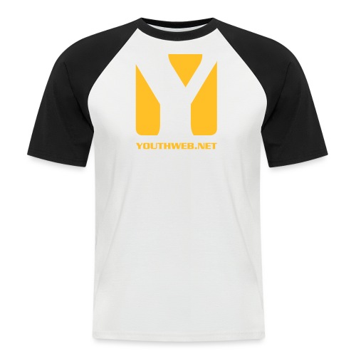 yw_LogoShirt_yellow - Männer Baseball-T-Shirt