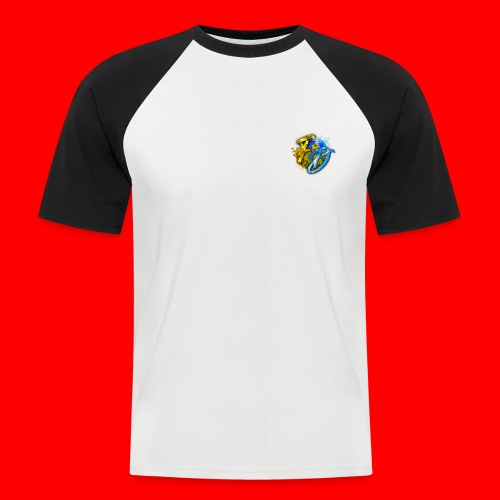 Doppel Logo - Männer Baseball-T-Shirt