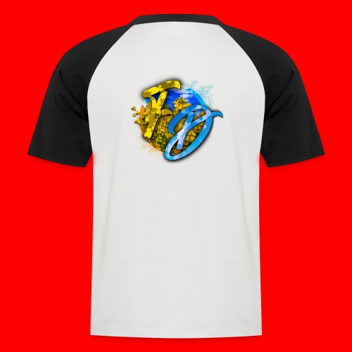 Einfach Logo groß Hinten - Männer Baseball-T-Shirt
