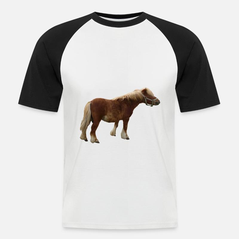 pony - Men's Baseball T-Shirt - white/black