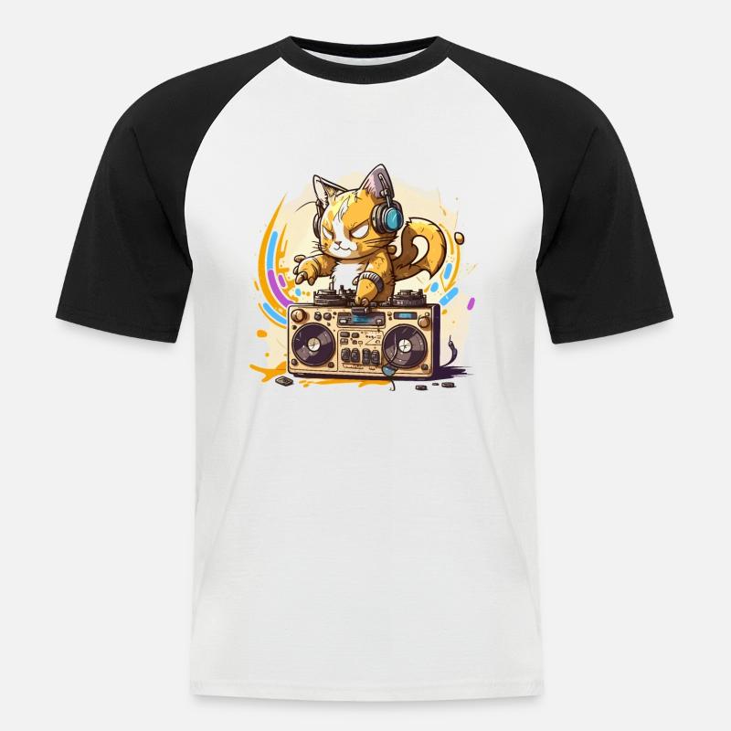 Streichen Sie das - Männer Baseball-T-Shirt - Weiß/Schwarz