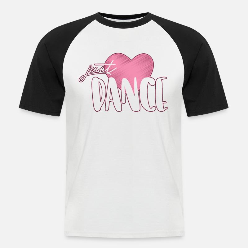 Dance - Men's Baseball T-Shirt - white/black