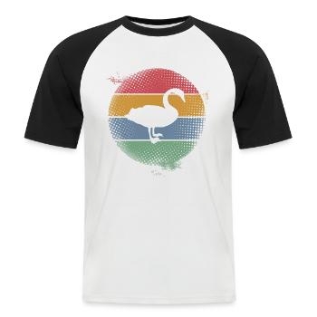 Swan - Men's Baseball T-Shirt - white/black - Front - Nik (191cm)