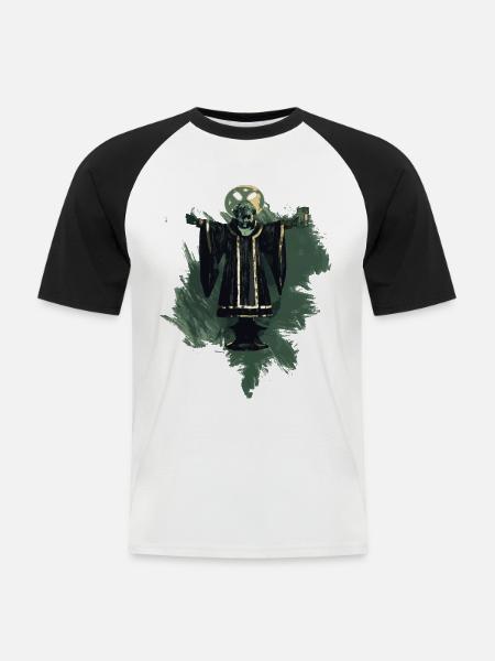 Munich retro look stylish - Men's Baseball T-Shirt - white/black