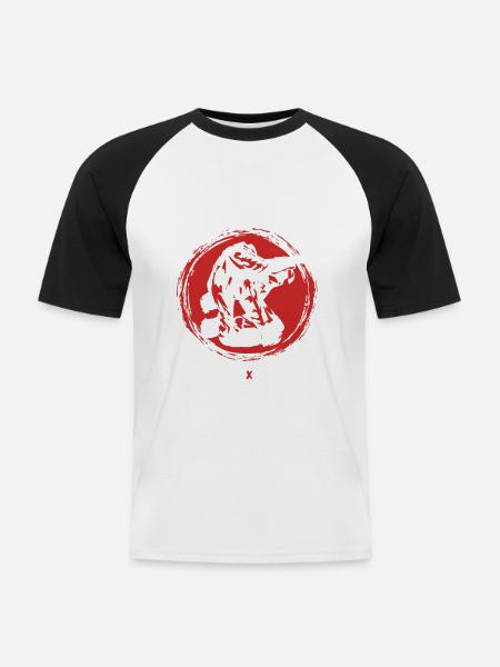 Judo Martial Arts Roll Reset Repeat - Men's Baseball T-Shirt - white/black