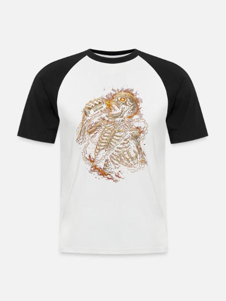Energy Drink Koffein Taurin - Männer Baseball-T-Shirt - Weiß/Schwarz