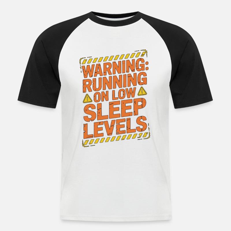 Pharmacist Student Warning Running Pharmaceutical - Männer Baseball-T-Shirt - Weiß/Schwarz