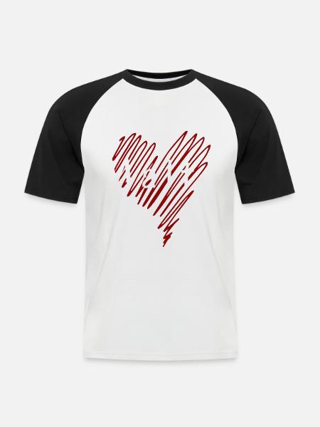 I love Malta, heart Malta - Men's Baseball T-Shirt - white/black