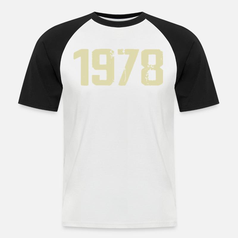 Jubilee 1978 - Men's Baseball T-Shirt - white/black