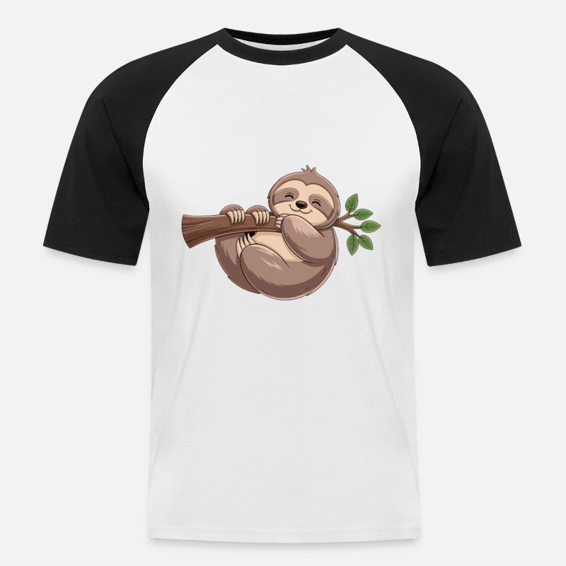 Ich habe eine Motivations-Dysfunktion - Männer Baseball-T-Shirt - Weiß/Schwarz