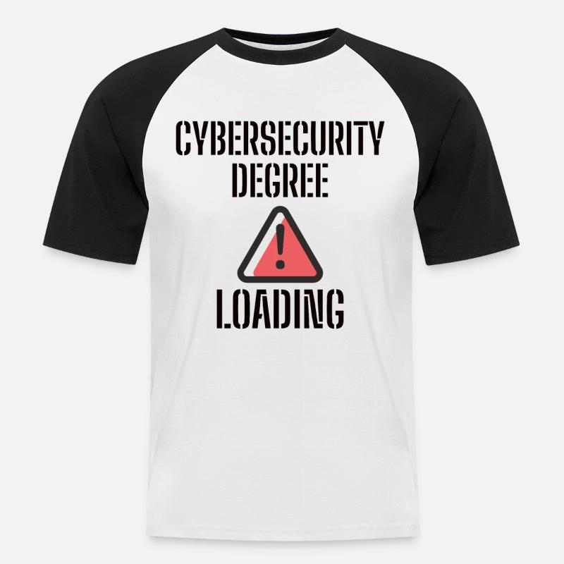 Cybersecurity - IT Security Computer Scientists - Men's Baseball T-Shirt - white/black