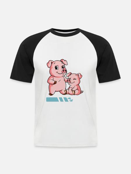 Werdende Mama 2023 - Männer Baseball-T-Shirt - Weiß/Schwarz