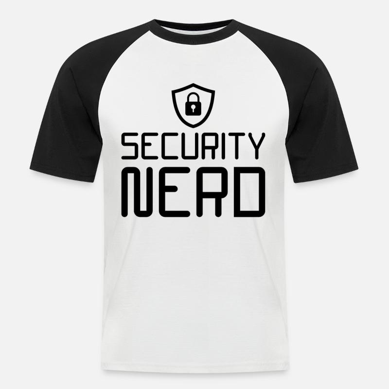 Cybersecurity Computer Security Cybersecurity - Men's Baseball T-Shirt - white/black