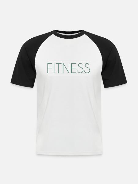 Lettrage d’aptitude - T-shirt baseball manches courtes Homme - blanc/noir