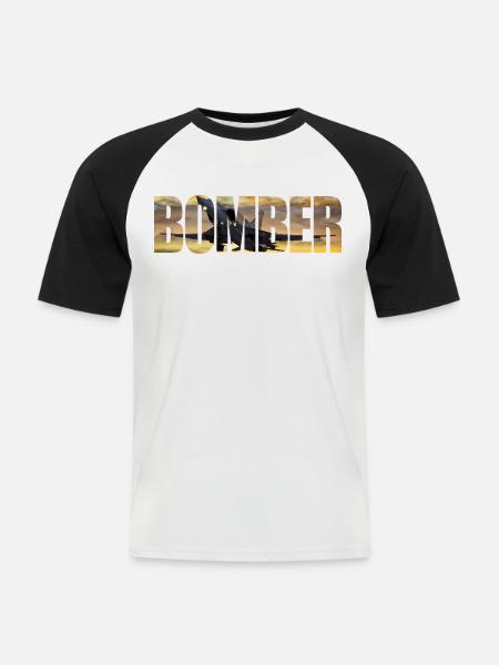 Bomber Tu-22 M3 - Men's Baseball T-Shirt - white/black