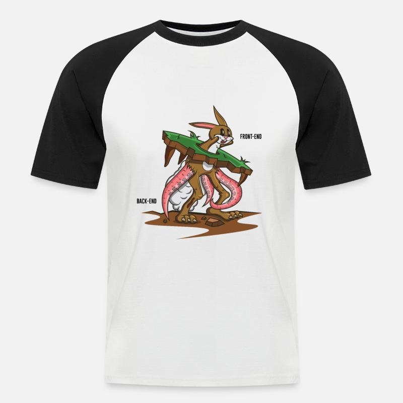 Lustiges Programmieren Informatik Software - Männer Baseball-T-Shirt - Weiß/Schwarz