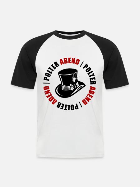 Polterabend Junggesellenabschied - Männer Baseball-T-Shirt - Weiß/Schwarz