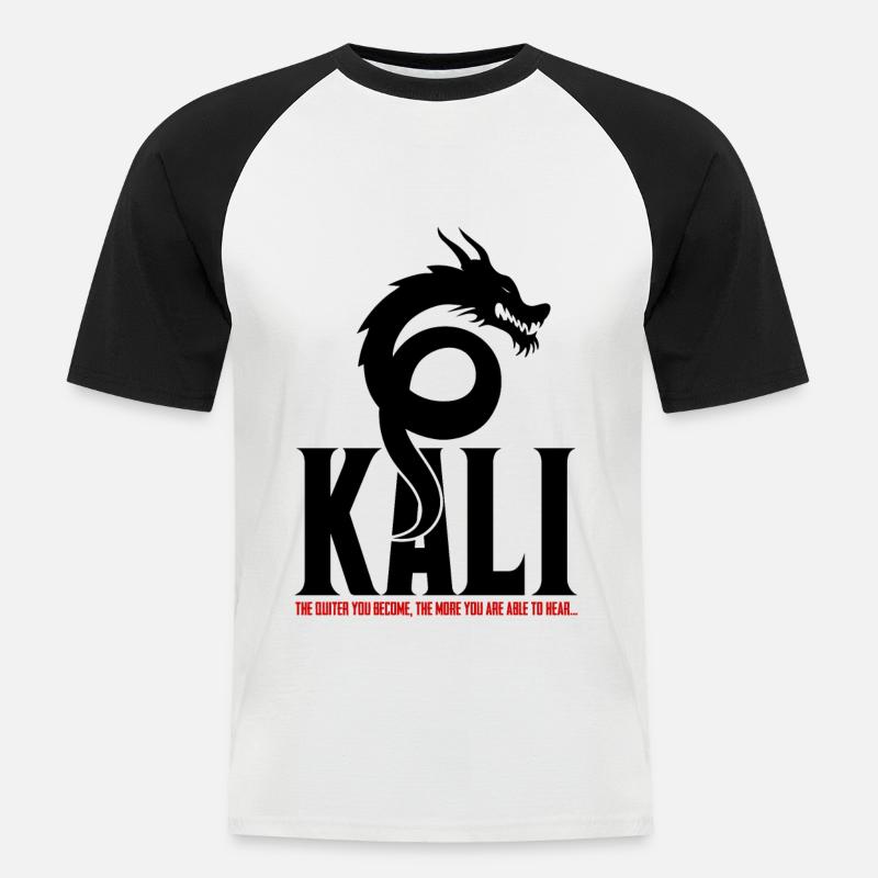 Kali Linux Offensive Security Pentest - Men's Baseball T-Shirt - white/black