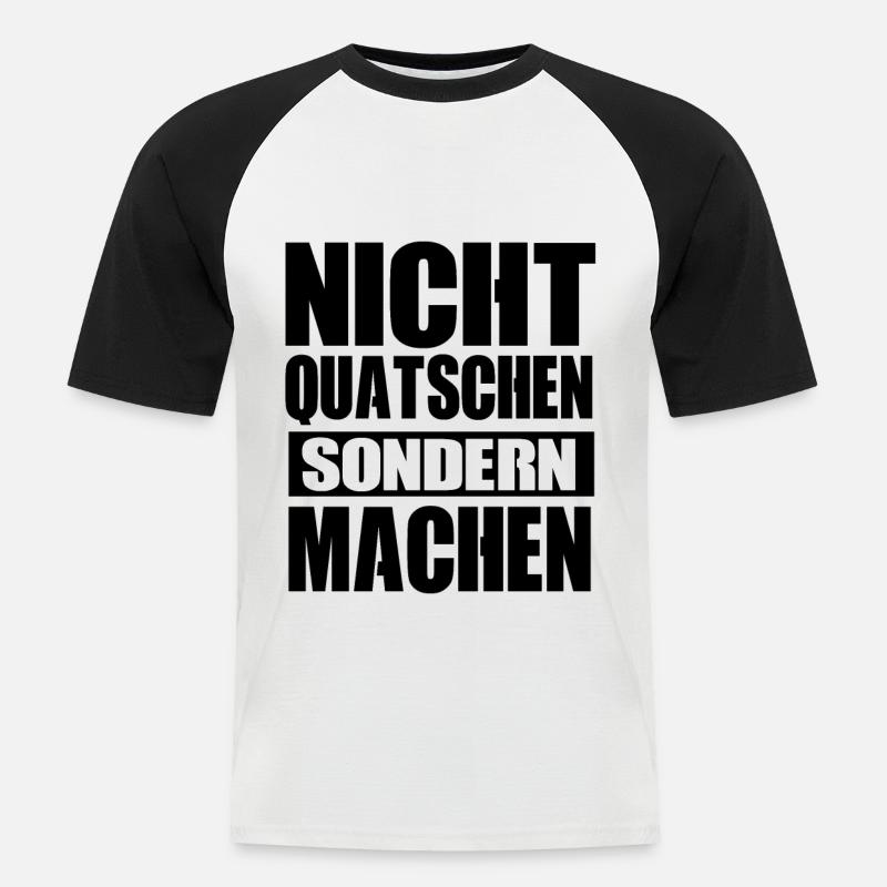 Handwerker Handwerk Geschenk - Männer Baseball-T-Shirt - Weiß/Schwarz
