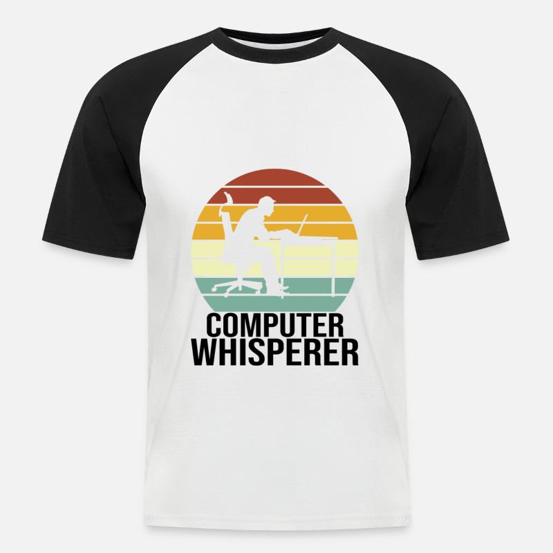 Programmer Computer Scientist Computer Science - Men's Baseball T-Shirt - white/black