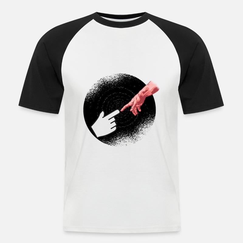 Programmierer Informatiker Informatik - Männer Baseball-T-Shirt - Weiß/Schwarz