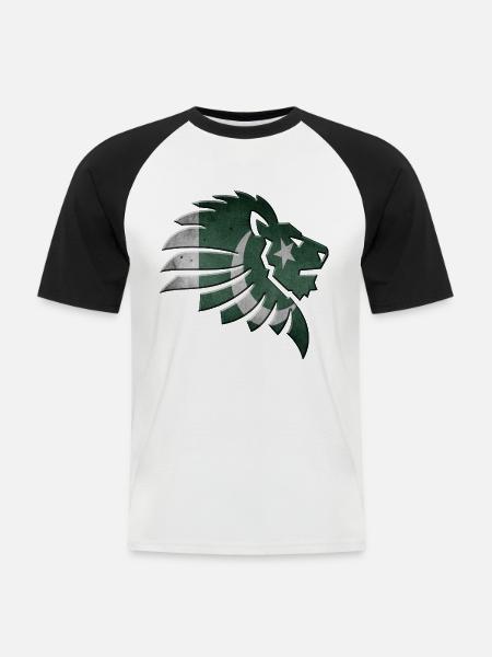 Pakistan - Männer Baseball-T-Shirt - Weiß/Schwarz