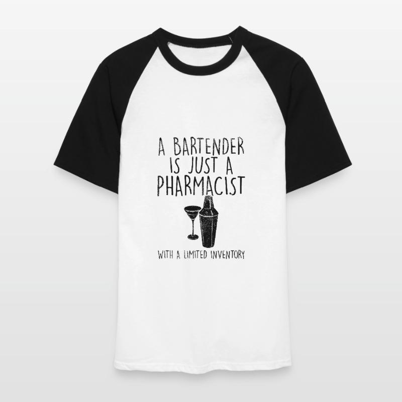 Bartender Men's Baseball T-Shirt