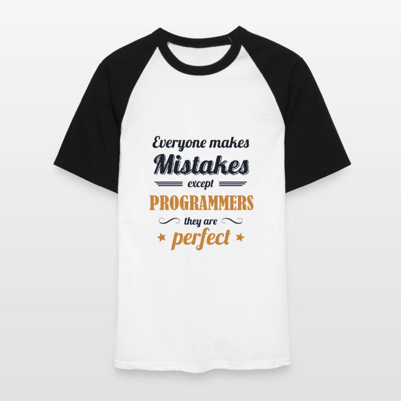 Programmers are Perfect Developer Coder Männer Baseball-T-Shirt