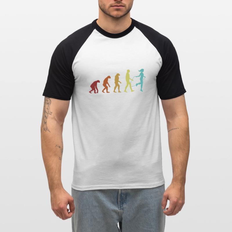 Springseil Evolution Geschwindigkeit Springen Springen Springen Sprung Männer Baseball-T-Shirt