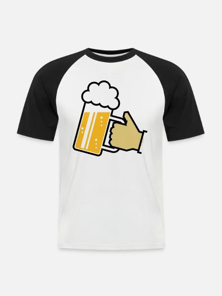 XGruß from Bavaria (L3) - Men's Baseball T-Shirt - white/black