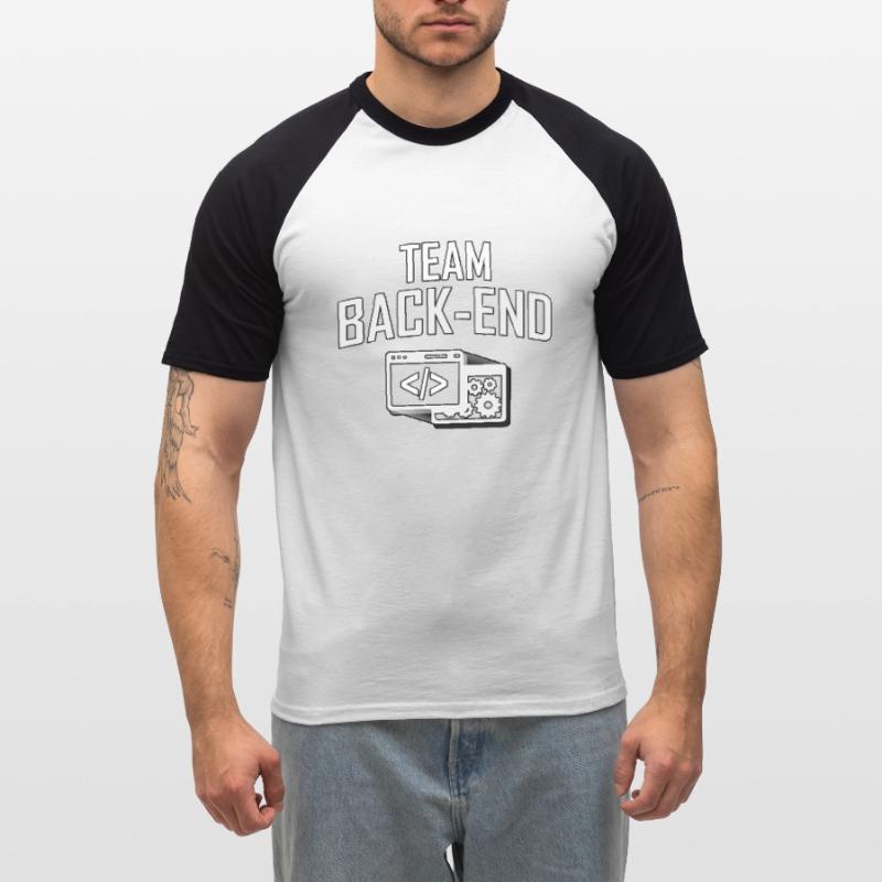 TEAM BACK-END, Programmer, Coder, Computer Scientist Men's Baseball T-Shirt
