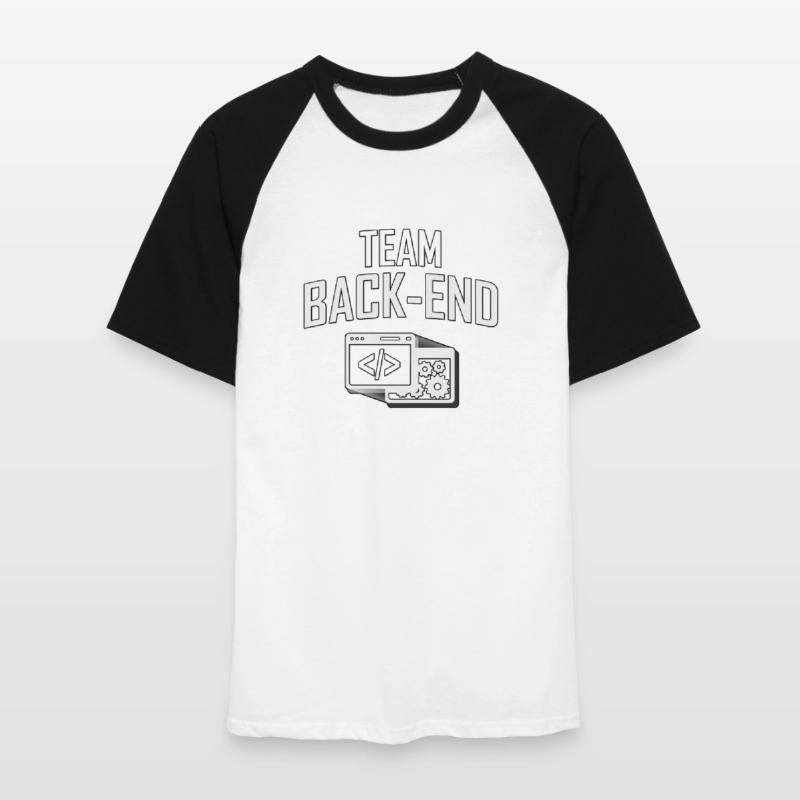 TEAM BACK-END, Programmer, Coder, Computer Scientist Men's Baseball T-Shirt