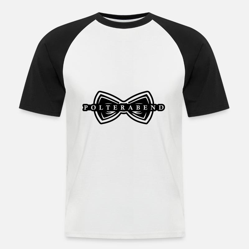 Polterabend Junggesellenabschied - Männer Baseball-T-Shirt - Weiß/Schwarz