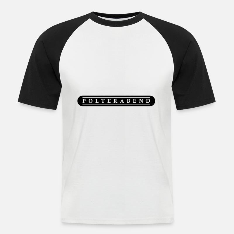 Polterabend Junggesellenabschied - Männer Baseball-T-Shirt - Weiß/Schwarz