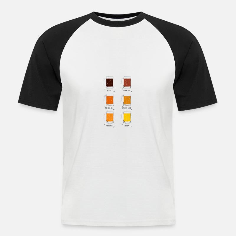 Wähle deine Waffe - Männer Baseball-T-Shirt - Weiß/Schwarz