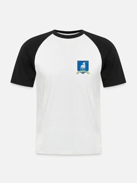 Ted Lasso A.F.C Richmond Small Logo - Maglia da baseball a manica corta da uomo - bianco/nero