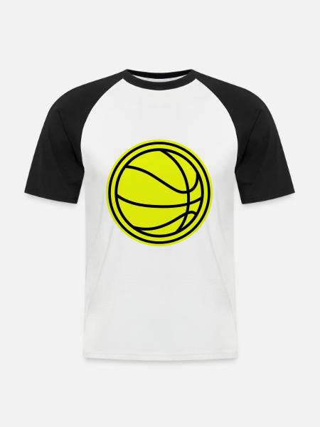 Basketball - Men's Baseball T-Shirt - white/black