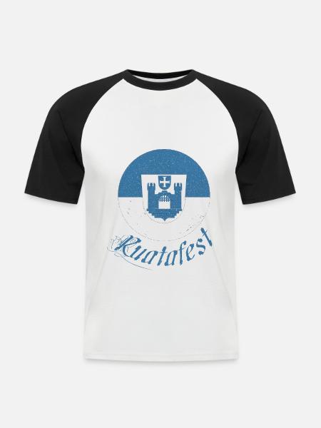 Ravensburg Rod Festival - Men's Baseball T-Shirt - white/black