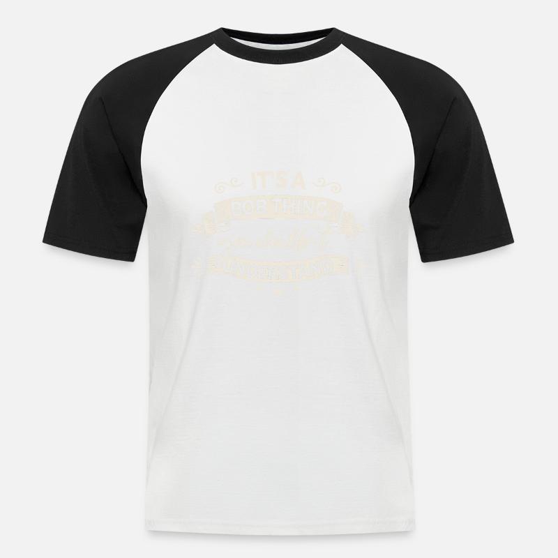 Es ist ein Bob-Ding - Männer Baseball-T-Shirt - Weiß/Schwarz